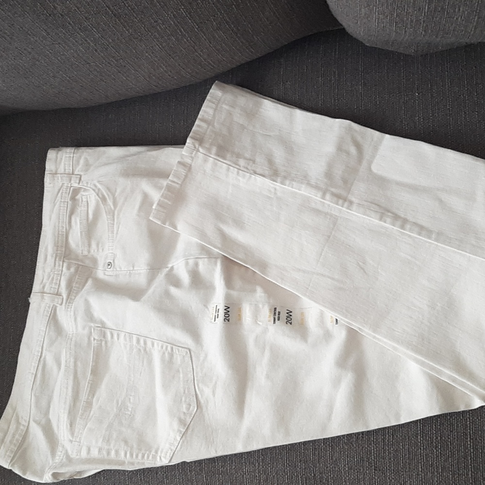 Style &Co Denim woman White pants Size 20W